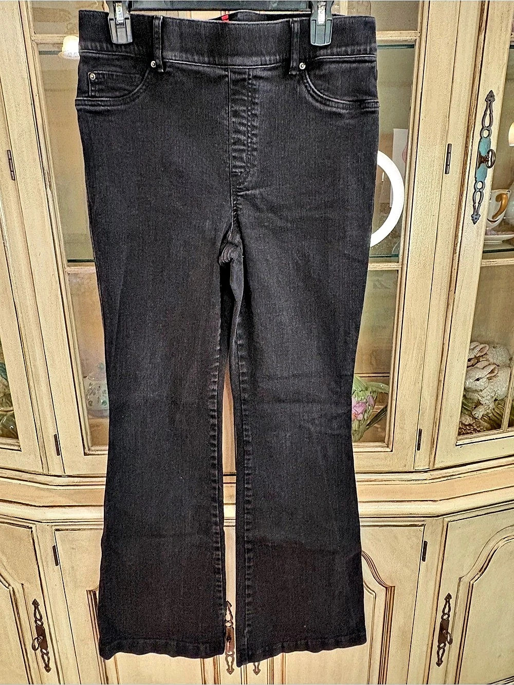 SPANX SPANXshape EveryWear Pull-On Flare Jeans Black XL